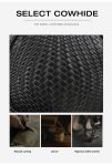 Knitted Series: Versatile Genuine leather Shoulder Bag