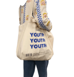 YOUTH Letters Print Shoulder Bag